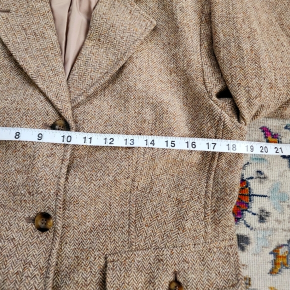 L.L. Bean, Womens Brown Tweed Lined Soft Warm Tailor Fit Blazer Jacket, s… - Picture 10 of 16